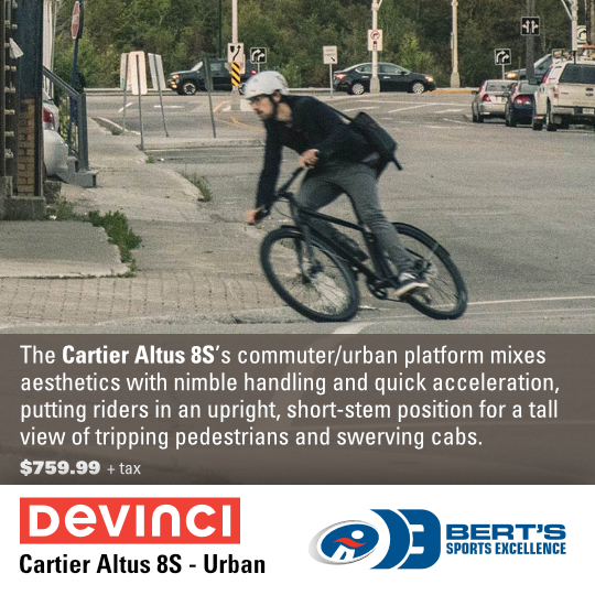 Devinci Cartier Altus 8S Devinci Cartier Altus 8S Commuter / Urban bike available at Bert's Sports